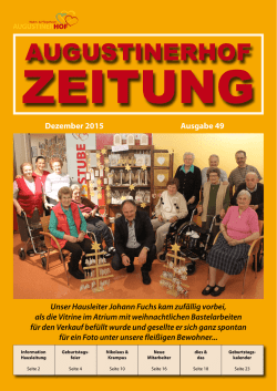 Hauszeitung Dezember 2015