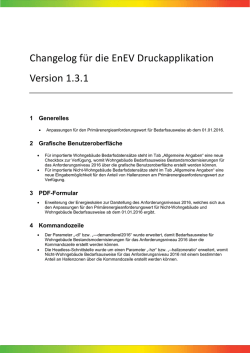 Hinweise zur Version 1.3.1