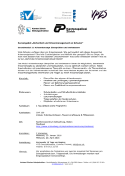Grundmodul II - Volksschulamt
