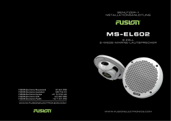 MS-EL602 - FUSION Entertainment