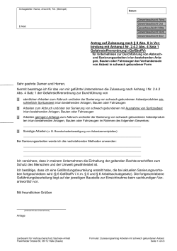 Antrag - Landesamt für Verbraucherschutz - Sachsen