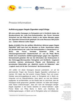 Presse-Information - Schmuggelkippe.de