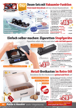 Dosen-Sets mit Vakuumier-Funktion Einfach selber machen