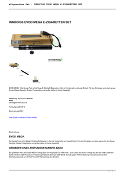 INNOCIGS EVOD MEGA E-ZIGARETTEN SET