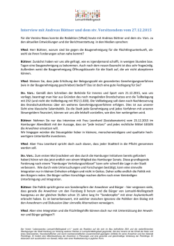 Interview mit Vors Lebenswertes Lemsahl.