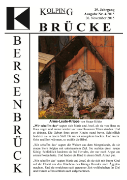 Brücke 4-2015 - Kolpingsfamilie Bersenbrück