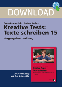 Kreative Tests: Texte schreiben 15