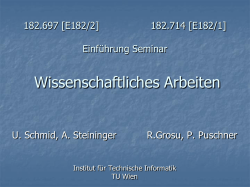 Wie schreibe ich eine wissenschaftliche Arbeit