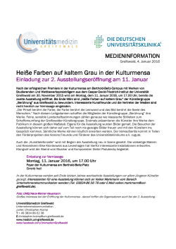 Hei&szlig;e Farben auf kaltem Grau in der Kulturmensa