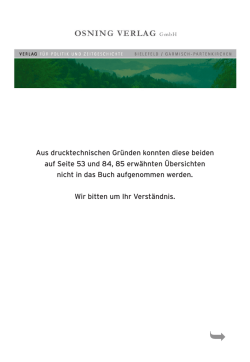 Übersichten - Osning Verlag