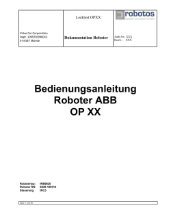 Dokumentation Roboter