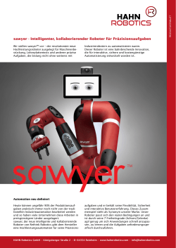 sawyer - Intelligenter, kollaborierender Roboter für