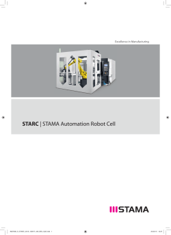 Prospekt: STARC STAMA Automation Robot Cell
