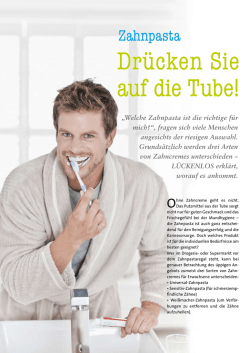 Dr&uuml;cken Sie auf die Tube!