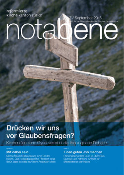 Dr&uuml;cken wir uns vor Glaubensfragen?