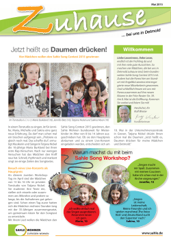 Jetzt heißt es Daumen drücken!