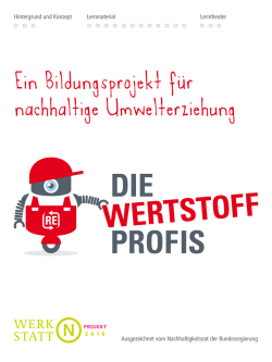 Hintergrund und Konzept Lernmaterial Lerntheater Ausgezeichnet