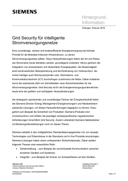 Hintergrund-Information: Grid Security f&uuml;r intelligente