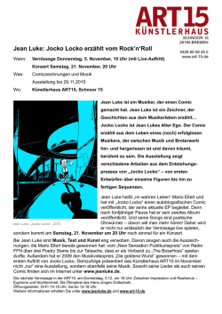 Jean Luke: Jocko Locko erz&auml;hlt vom Rock`n`Roll