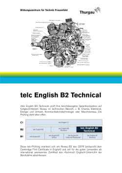 telc English B2 Technical