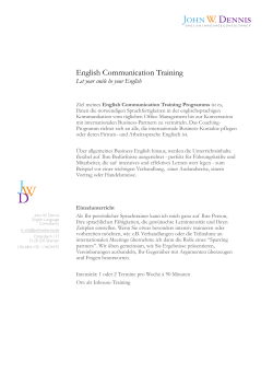 English Communication Training