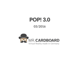 POP! 3.0 - mr.cardboard