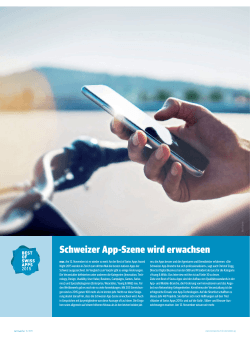 26 Schweizer App-Szene wird erwachsen