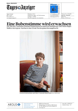 Eine Bubenstimme wird erwachsen