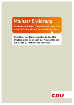 Mainzer Erklärung