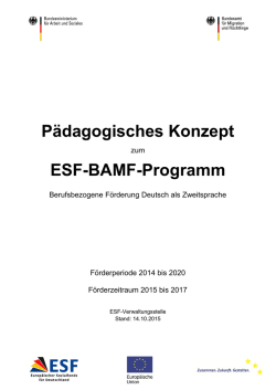 Pädagogisches Konzept ESF-BAMF