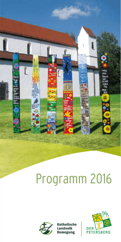Programm 2016 - Der Petersberg