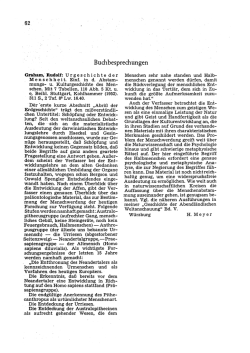 Graham, Rudolf: Urgeschichte der Menschheit. Stuttgart