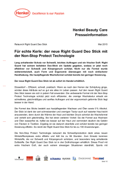 Henkel Beauty Care Presseinformation F&uuml;r echte Kerle: der neue