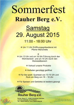 18 Uhr - Rauher Berg eV