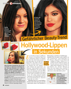 Hollywood-Lippen