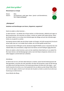 Gott l&auml;sst gr&uuml;&szlig;en