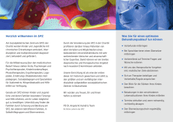 SPZ-Flyer - Sozialp&auml;diatrisches Zentrum
