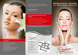 Permanent Make-up Infobroschüre - Friseur und Nagelstudio in