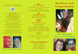 Seminar Biodanza und Körpermalerei