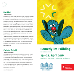 Comedy im Frühling - Regionalverband Saarbrücken