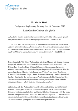 M. Rüsch - Luk 2.20