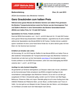 Ganz Graubünden zum halben Preis