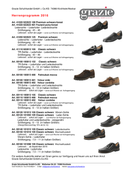 Herrenschuhe - Grazie Schuhhandel GmbH & Co. KG