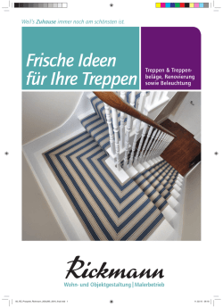 Frische Ideen für Ihre Treppen - Rickmann