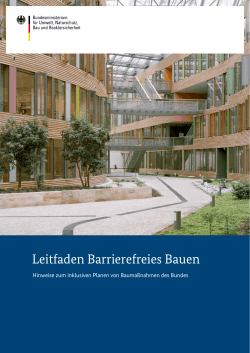 Leitfaden Barrierefreies Bauen - BMUB
