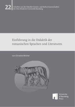 Einführung in die Didaktik der romanischen Sprachen und Literaturen