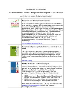Informationen und Materialien des &Ouml;sterreichischen Sprachen