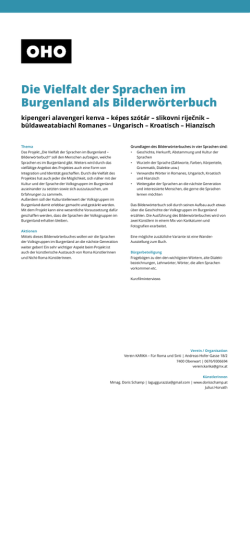 Die Vielfalt der Sprachen im Burgenland als Bilderw&ouml;rterbuch