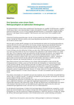 Drei Sprachen unter einem Dach