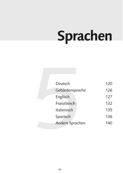 Sprachen - Paderborn